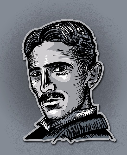 Portrait of Nikola Tesla